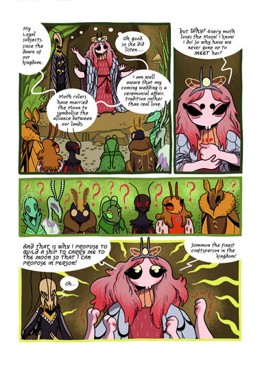 Untitled the moth queen announces her plans to her subjects.