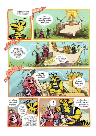Untitled the queen is disatisfied with the wasp's work.